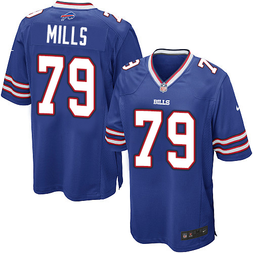 Men's Nike Buffalo Bills #79 Jordan Mills Game Royal Blue Team Color NFL Jersey