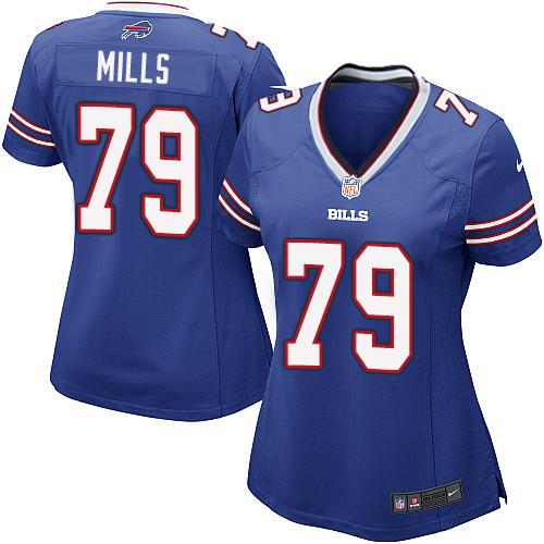 Women's Nike Buffalo Bills #79 Jordan Mills Game Royal Blue Team Color NFL Jersey