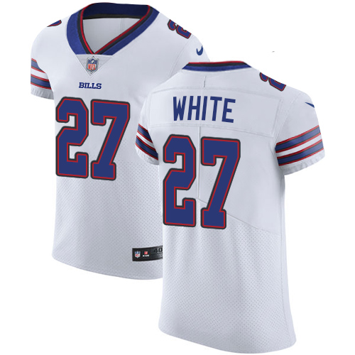 Men's Nike Buffalo Bills #27 Tre'Davious White Elite White NFL Jersey