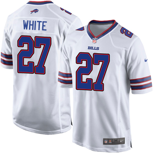 Men's Nike Buffalo Bills #27 Tre'Davious White Game White NFL Jersey