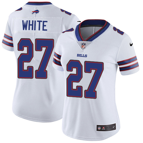 Women's Nike Buffalo Bills #27 Tre'Davious White White Vapor Untouchable Elite Player NFL Jersey