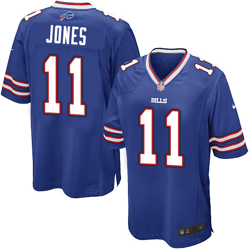Men's Nike Buffalo Bills #11 Zay Jones Game Royal Blue Team Color NFL Jersey