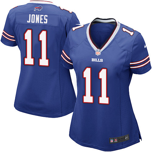 Women's Nike Buffalo Bills #11 Zay Jones Game Royal Blue Team Color NFL Jersey
