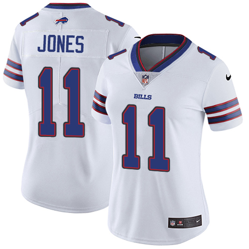 Women's Nike Buffalo Bills #11 Zay Jones White Vapor Untouchable Elite Player NFL Jersey
