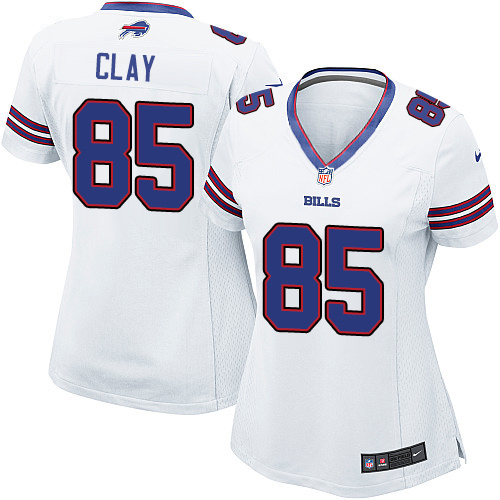 Women's Nike Buffalo Bills #85 Charles Clay Game White NFL Jersey