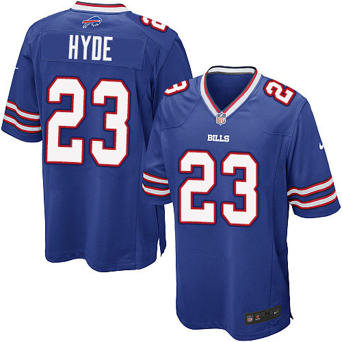 Men's Nike Buffalo Bills #23 Micah Hyde Game Royal Blue Team Color NFL Jersey