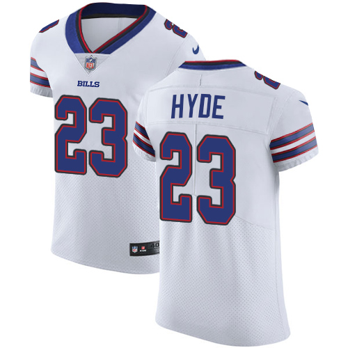 Men's Nike Buffalo Bills #23 Micah Hyde Elite White NFL Jersey