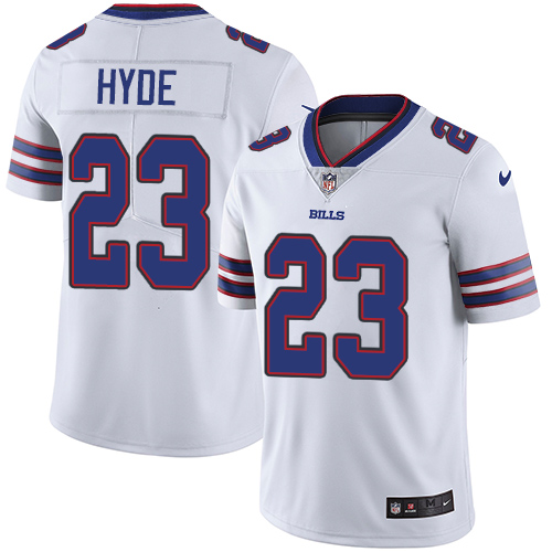 Men's Nike Buffalo Bills #23 Micah Hyde White Vapor Untouchable Limited Player NFL Jersey