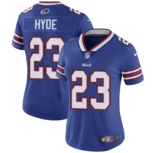 Women's Nike Buffalo Bills #23 Micah Hyde Royal Blue Team Color Vapor Untouchable Elite Player NFL Jersey