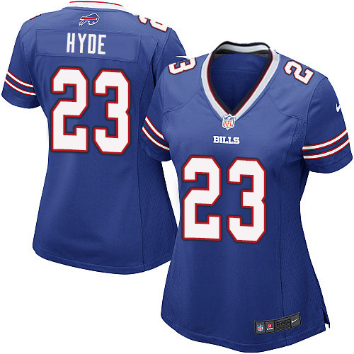 Women's Nike Buffalo Bills #23 Micah Hyde Game Royal Blue Team Color NFL Jersey