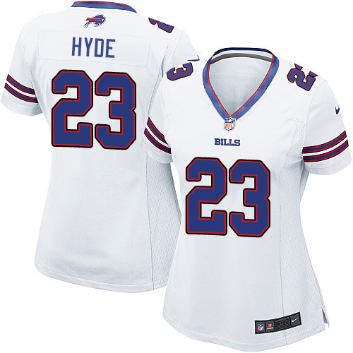 Women's Nike Buffalo Bills #23 Micah Hyde Game White NFL Jersey