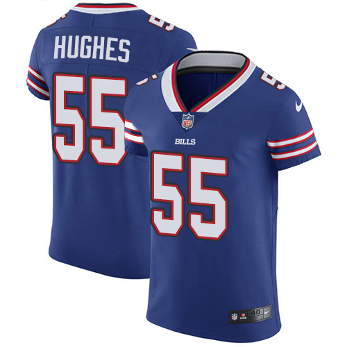 Men's Nike Buffalo Bills #55 Jerry Hughes Elite Royal Blue Team Color NFL Jersey