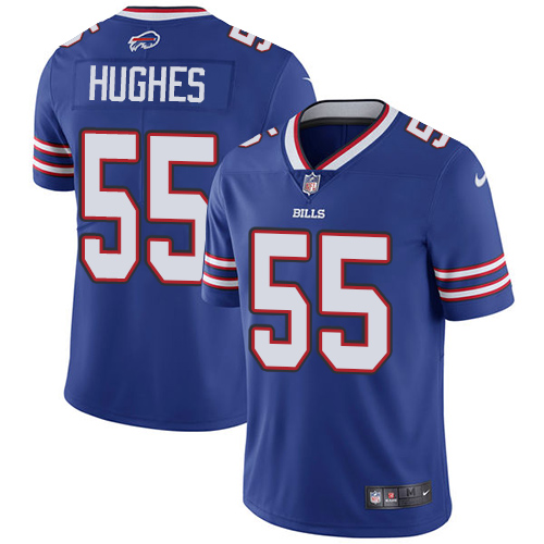 Men's Nike Buffalo Bills #55 Jerry Hughes Royal Blue Team Color Vapor Untouchable Limited Player NFL Jersey