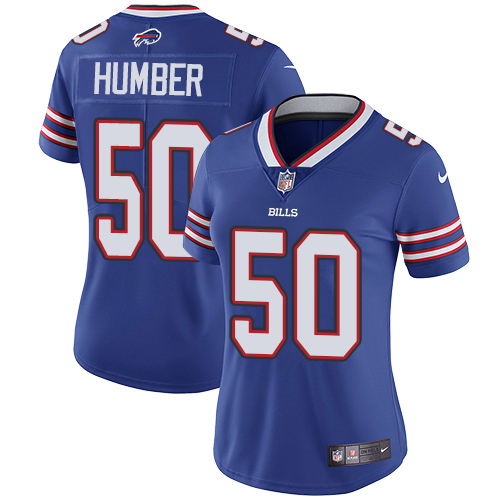 Women's Nike Buffalo Bills #50 Ramon Humber Royal Blue Team Color Vapor Untouchable Elite Player NFL Jersey