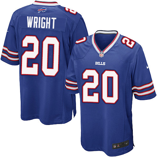 Men's Nike Buffalo Bills #20 Shareece Wright Game Royal Blue Team Color NFL Jersey