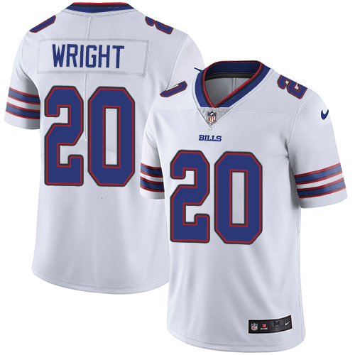 Youth Nike Buffalo Bills #20 Shareece Wright White Vapor Untouchable Elite Player NFL Jersey