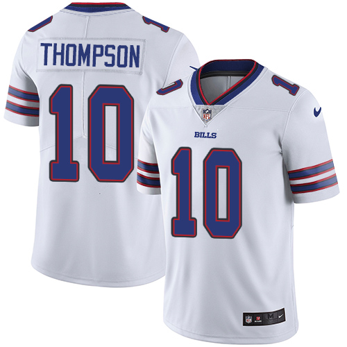 Men's Nike Buffalo Bills #10 Deonte Thompson White Vapor Untouchable Limited Player NFL Jersey