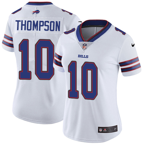Women's Nike Buffalo Bills #10 Deonte Thompson White Vapor Untouchable Elite Player NFL Jersey