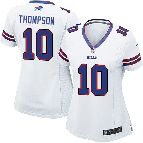 Women's Nike Buffalo Bills #10 Deonte Thompson Game White NFL Jersey