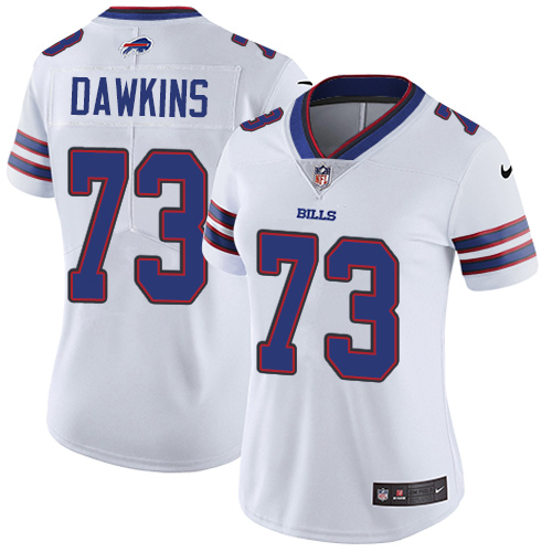 Women's Nike Buffalo Bills #73 Dion Dawkins White Vapor Untouchable Elite Player NFL Jersey