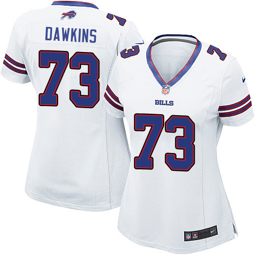 Women's Nike Buffalo Bills #73 Dion Dawkins Game White NFL Jersey