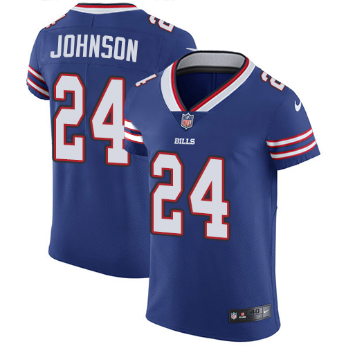 Men's Nike Buffalo Bills #24 Leonard Johnson Elite Royal Blue Team Color NFL Jersey