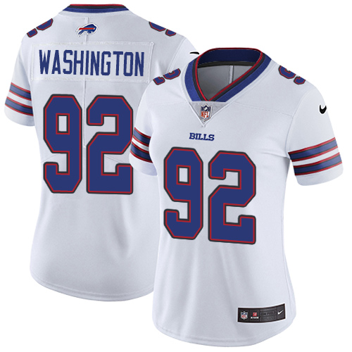 Women's Nike Buffalo Bills #92 Adolphus Washington White Vapor Untouchable Elite Player NFL Jersey