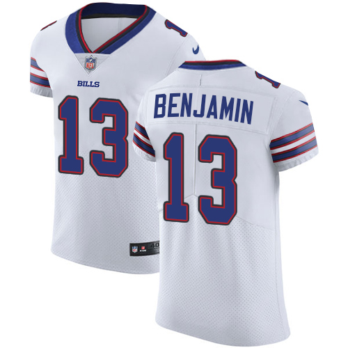 Men's Nike Buffalo Bills #13 Kelvin Benjamin Elite White NFL Jersey