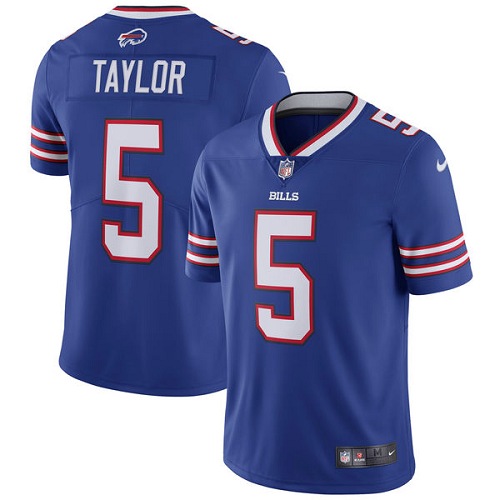 Men's Nike Buffalo Bills #5 Tyrod Taylor Royal Blue Team Color Vapor Untouchable Limited Player NFL Jersey