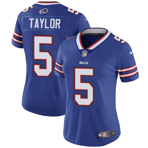 Women's Nike Buffalo Bills #5 Tyrod Taylor Royal Blue Team Color Vapor Untouchable Elite Player NFL Jersey