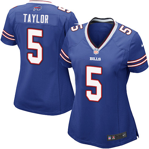 Women's Nike Buffalo Bills #5 Tyrod Taylor Game Royal Blue Team Color NFL Jersey