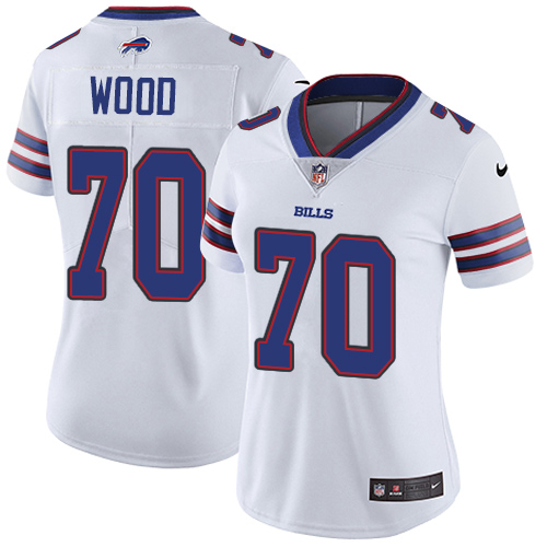 Women's Nike Buffalo Bills #70 Eric Wood White Vapor Untouchable Elite Player NFL Jersey