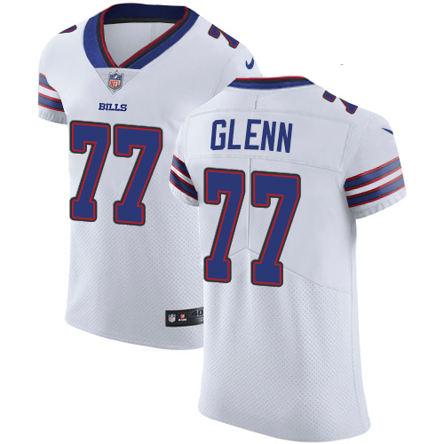 Men's Nike Buffalo Bills #77 Cordy Glenn Elite White NFL Jersey