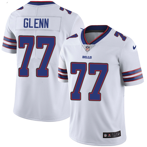 Men's Nike Buffalo Bills #77 Cordy Glenn White Vapor Untouchable Limited Player NFL Jersey