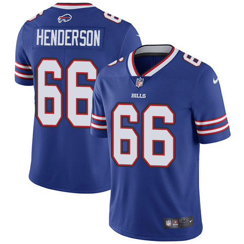Men's Nike Buffalo Bills #66 Seantrel Henderson Royal Blue Team Color Vapor Untouchable Limited Player NFL Jersey