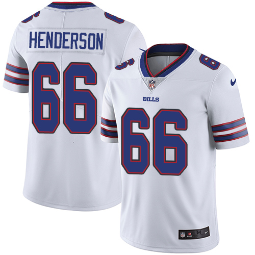 Men's Nike Buffalo Bills #66 Seantrel Henderson White Vapor Untouchable Limited Player NFL Jersey