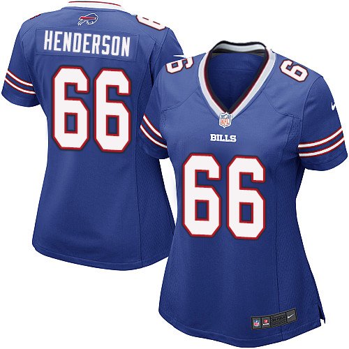 Women's Nike Buffalo Bills #66 Seantrel Henderson Game Royal Blue Team Color NFL Jersey