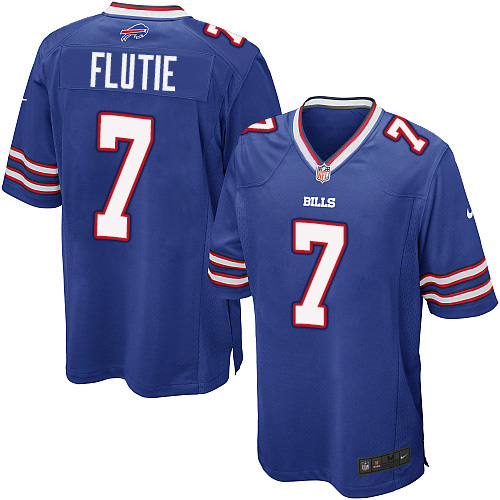 Men's Nike Buffalo Bills #7 Doug Flutie Game Royal Blue Team Color NFL Jersey