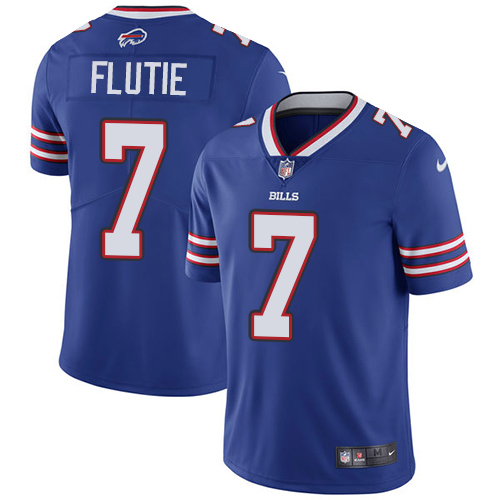 Youth Nike Buffalo Bills #7 Doug Flutie Royal Blue Team Color Vapor Untouchable Elite Player NFL Jersey