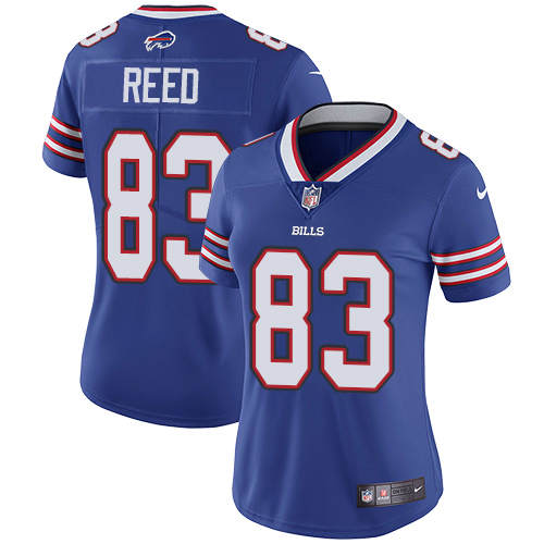 Women's Nike Buffalo Bills #83 Andre Reed Royal Blue Team Color Vapor Untouchable Elite Player NFL Jersey