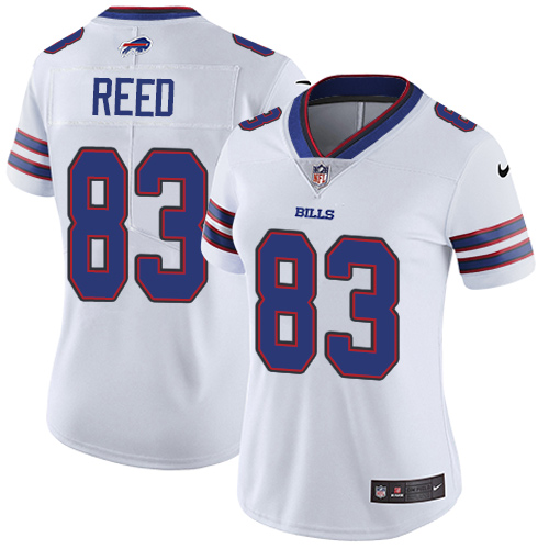 Women's Nike Buffalo Bills #83 Andre Reed White Vapor Untouchable Elite Player NFL Jersey