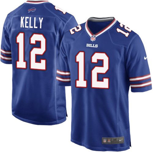 Men's Nike Buffalo Bills #12 Jim Kelly Game Royal Blue Team Color NFL Jersey