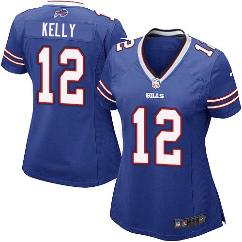 Women's Nike Buffalo Bills #12 Jim Kelly Game Royal Blue Team Color NFL Jersey