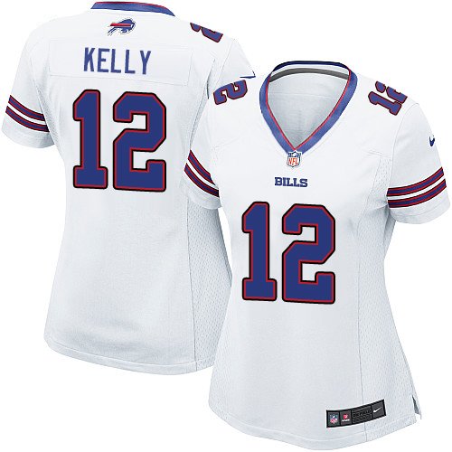 Women's Nike Buffalo Bills #12 Jim Kelly Game White NFL Jersey