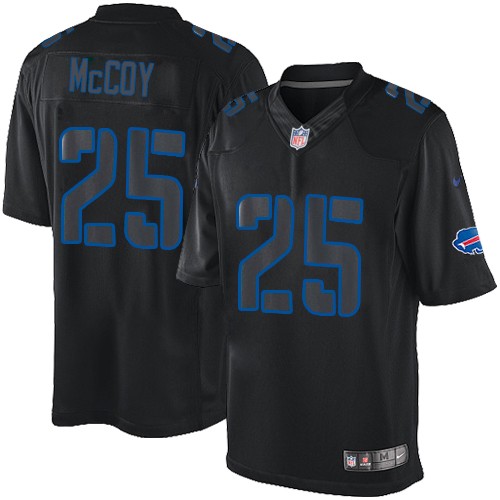 Men's Nike Buffalo Bills #25 LeSean McCoy Limited Black Impact NFL Jersey