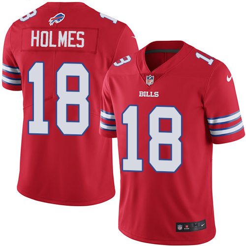 Men's Nike Buffalo Bills #18 Andre Holmes Limited Red Rush Vapor Untouchable NFL Jersey