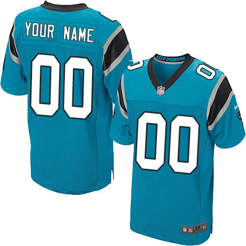 Men's Nike Carolina Panthers Customized Elite Blue Alternate NFL Jersey