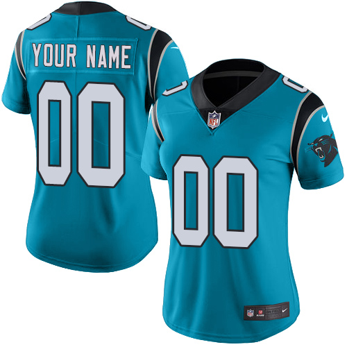 Women's Nike Carolina Panthers Customized Blue Alternate Vapor Untouchable Custom Limited NFL Jersey