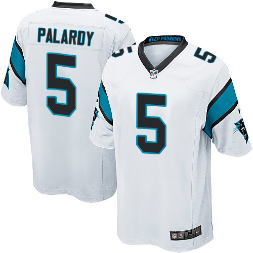 Men's Nike Carolina Panthers #5 Michael Palardy Game White NFL Jersey