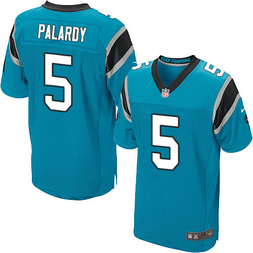Men's Nike Carolina Panthers #5 Michael Palardy Elite Blue Alternate NFL Jersey